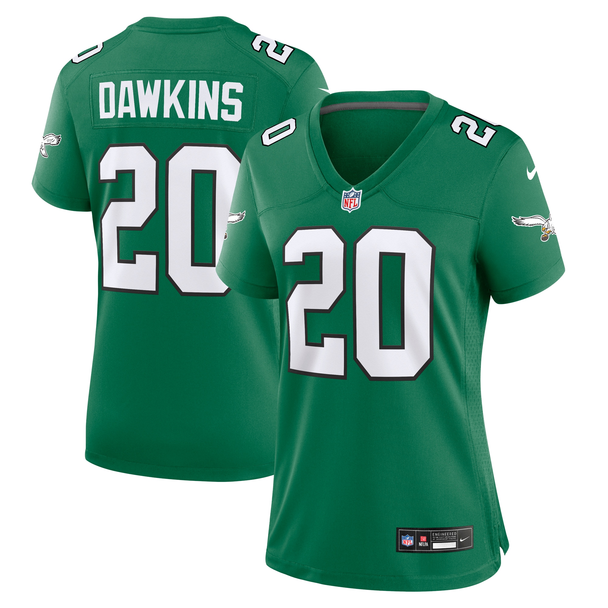 Brian Dawkins Philadelphia Eagles Women's Alternate Game Jersey – Kelly Green