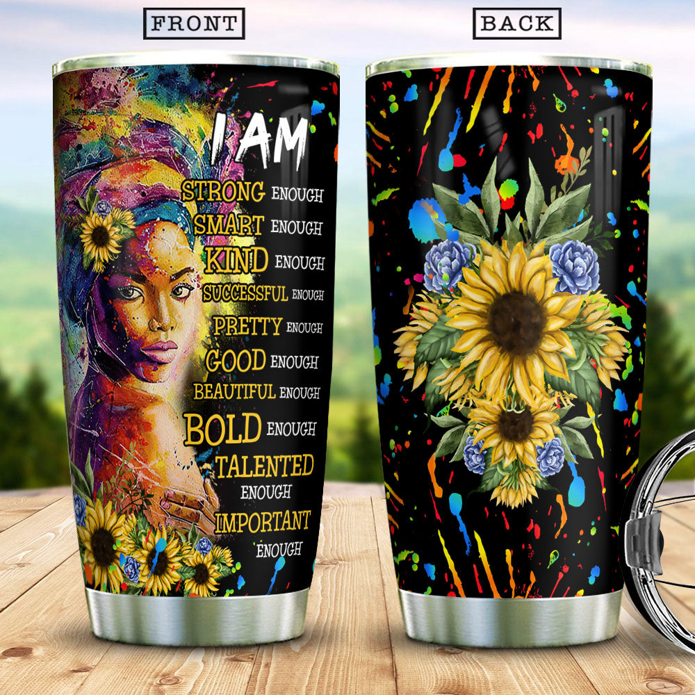 Black Woman Personality Afro Women Black Women Black Girl African American Magic Black Queen Dngb0306002Z Stainless Steel Tumbler