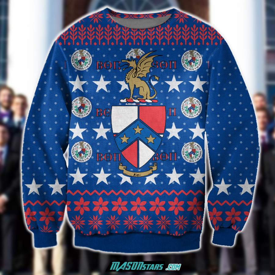 3D ALL OVER PRINT BETA THETA PI UGLY SWEATER