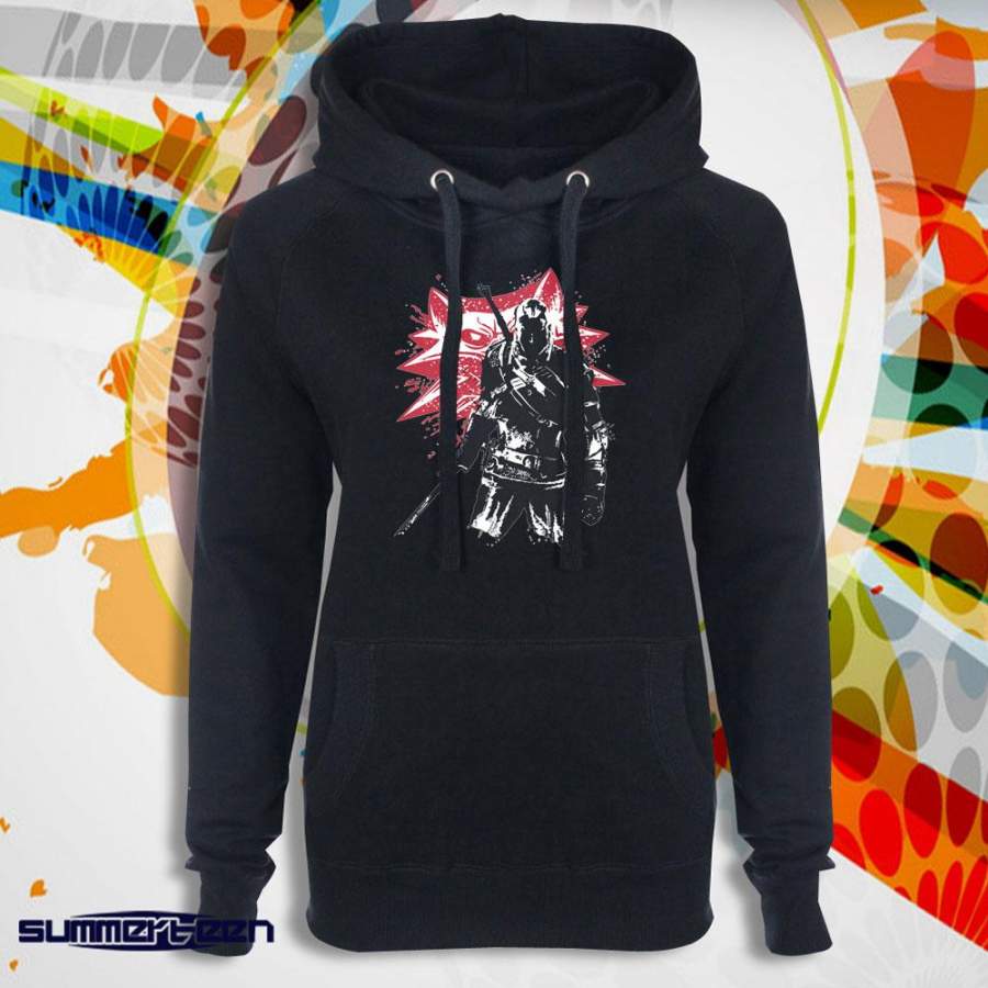 The Witcher Sumi E Witcher Geralt Wild Hunt Video Game Women’S Hoodie