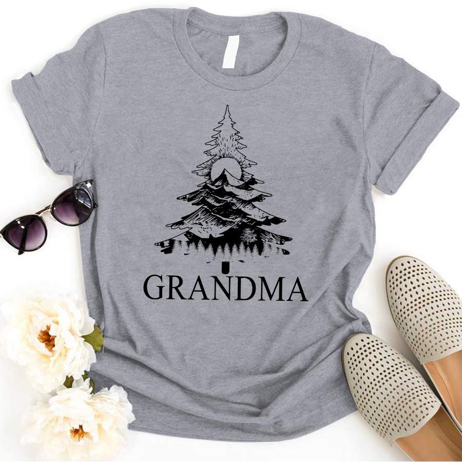 Personalized Grandma- Moutain Tree Shirts