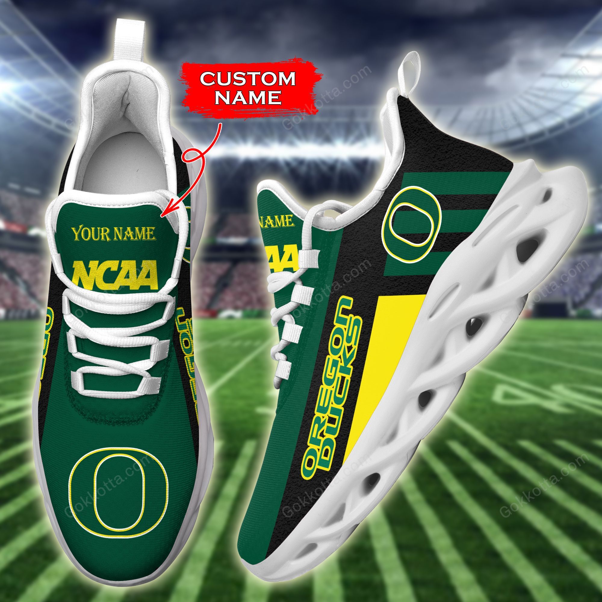 Chsx21092321 Oregon Ducks Personalized Max Soul Shoes