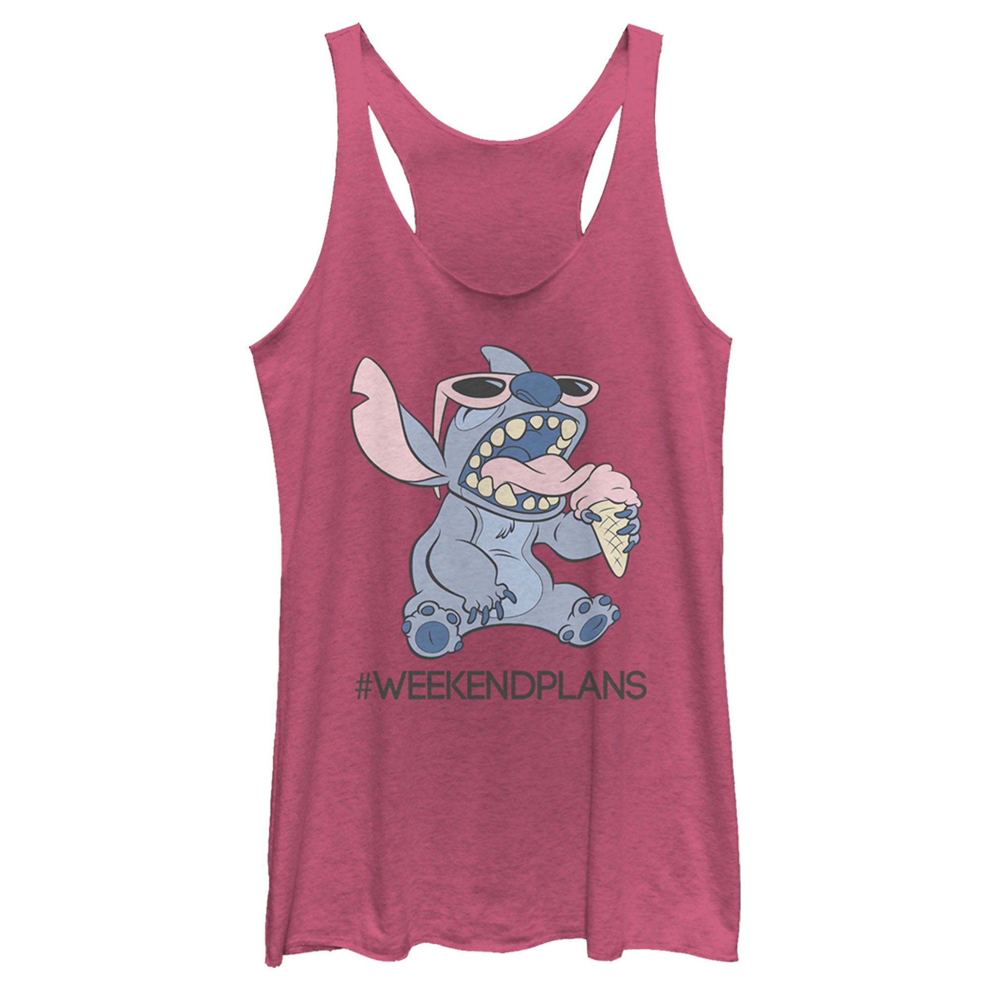 Women’S Lilo & Stitch #Weekendplans Racerback Tank Top