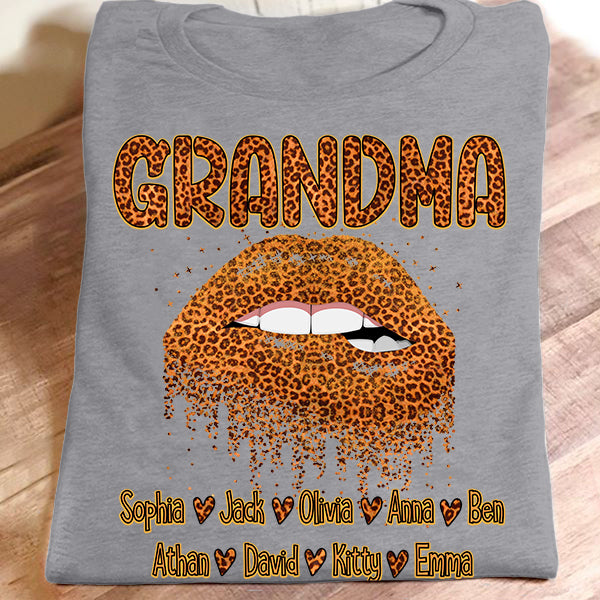 Nana – Leopard Lips | Personalized T-Shirt