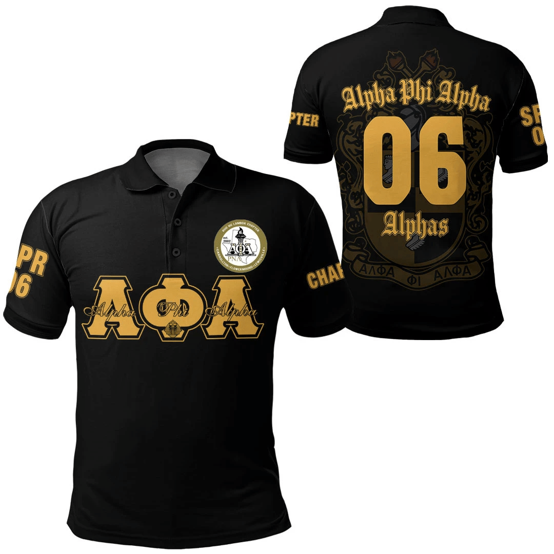 Africa Zone Polo Shirt – Alpha Phi Alpha Rho Nu Lambda Chapter Polo Shirt A7