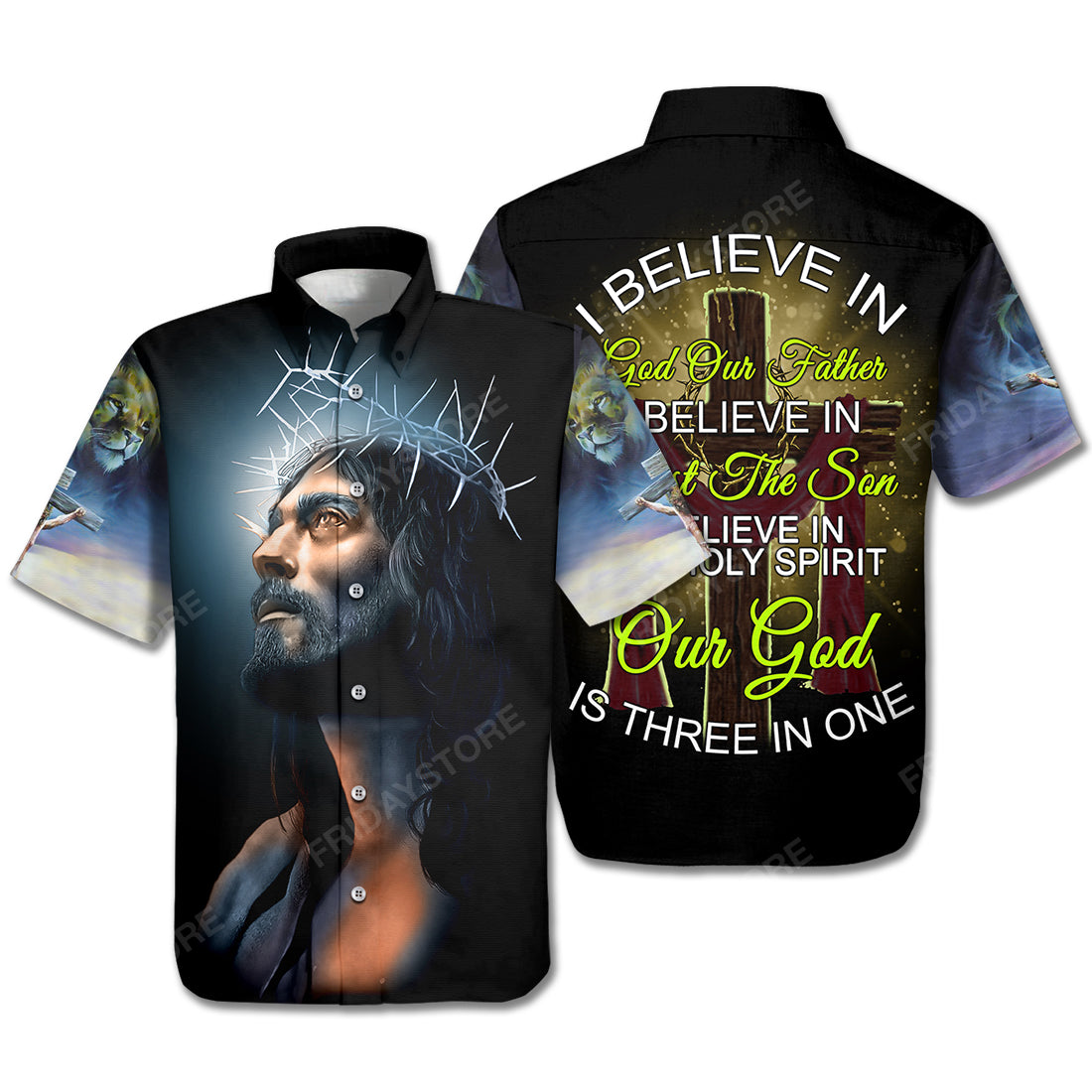 Jesus Hawaii Shirt I Believe In God Our Father Christ The Son Aloha Ha76684