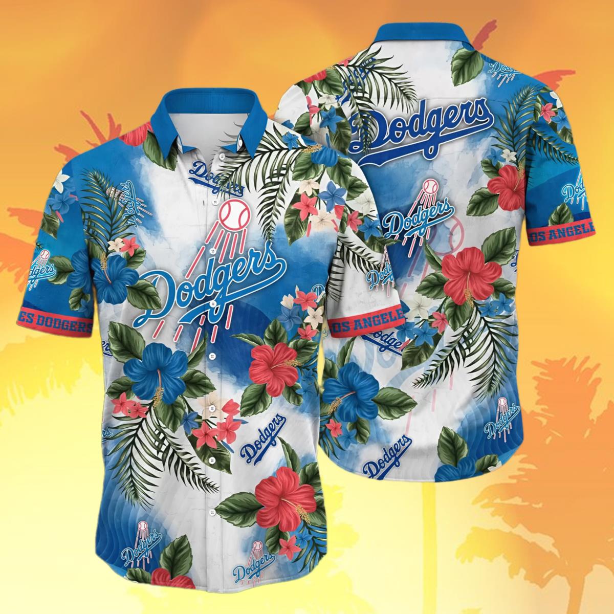 Los Angeles Dodgers Hawaiian Shirts Tropical Hispirit