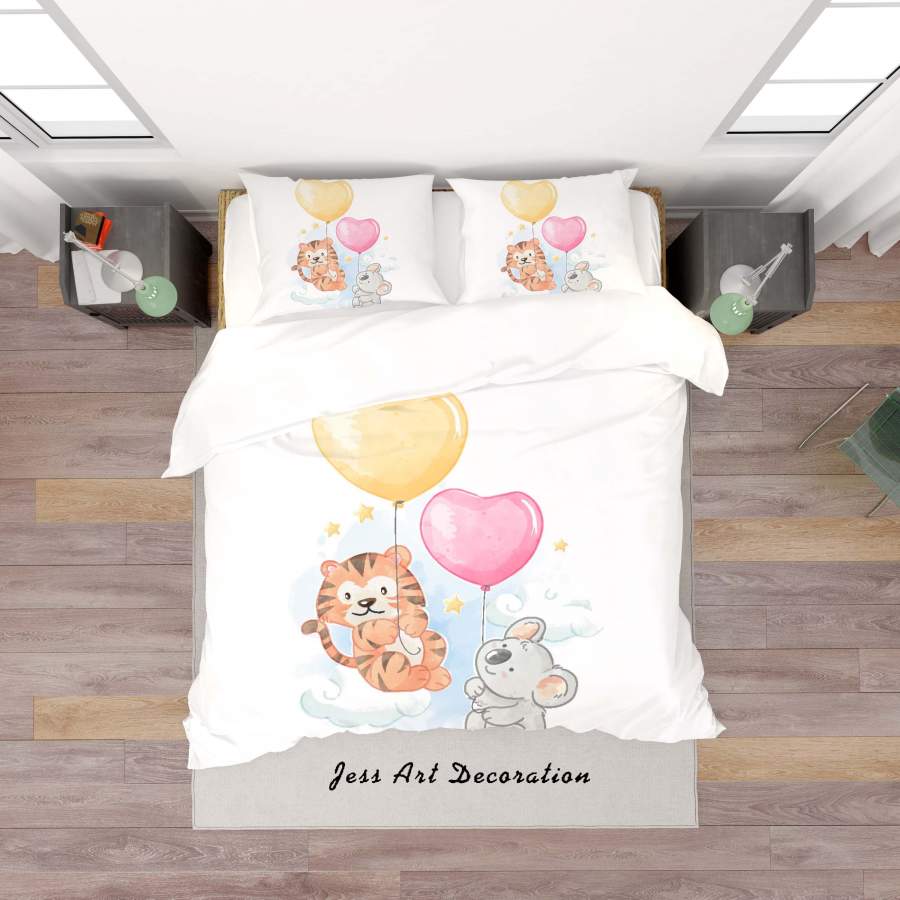 3D Mouse Tiger Balloon Quilt Cover Set Bedding Set Duvet Cover Pillowcases SF155