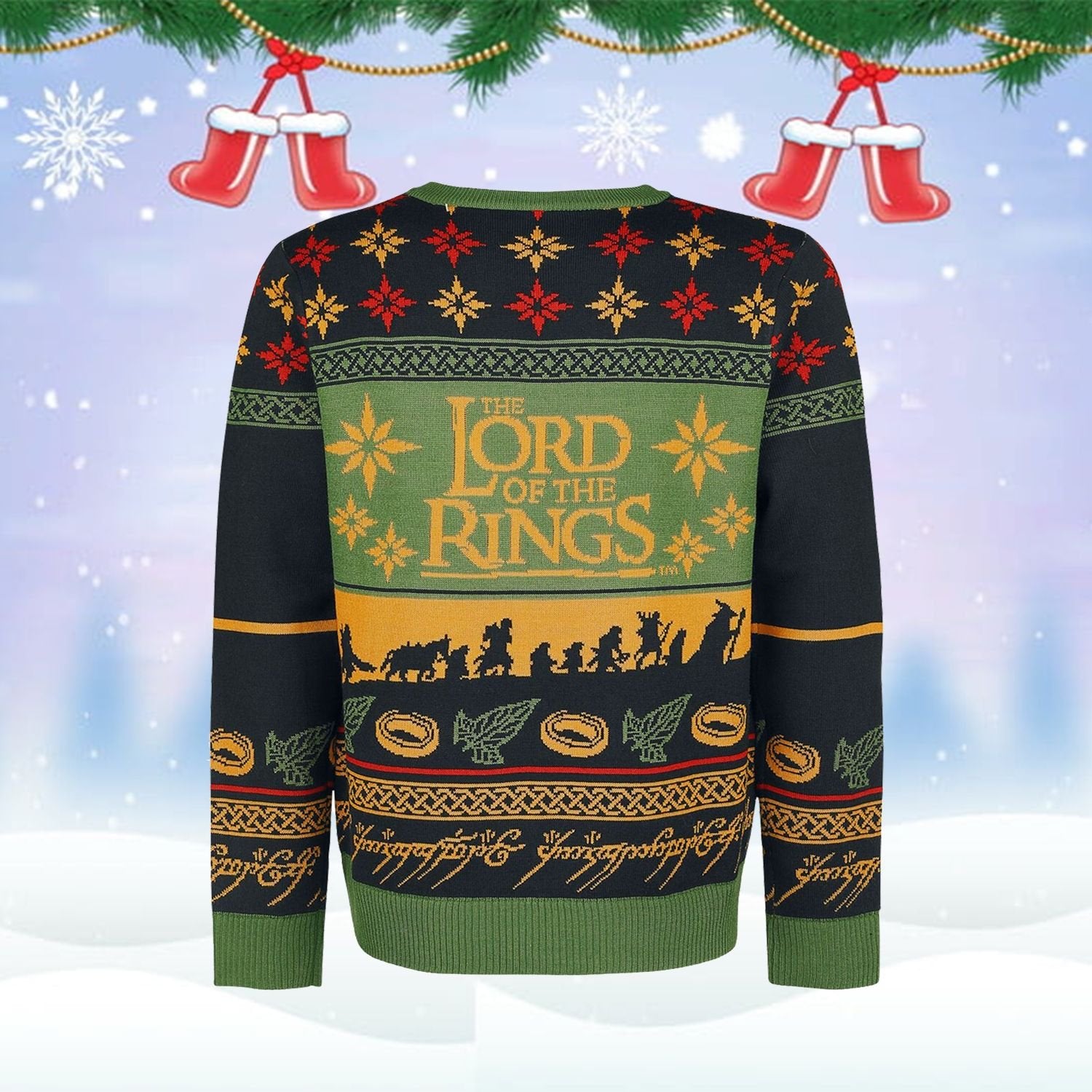 Lotr Ugly Christmas Sweater | For Men & Women | Adult | Us5924