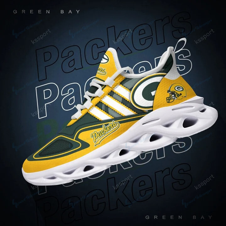 Green Bay Packers Yezy Running Sneakers Bg651