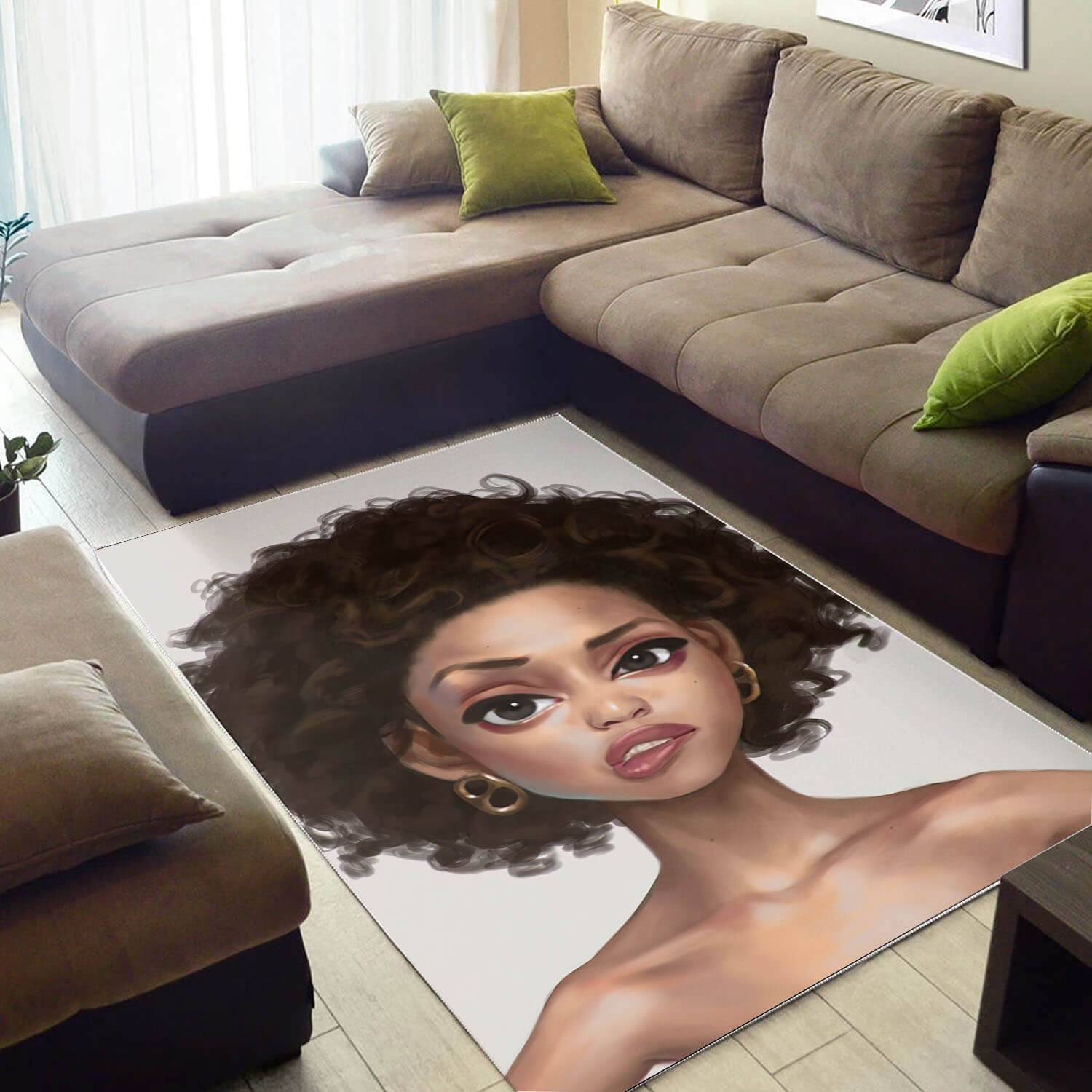 African Rugs Beautiful Girl With Afro African Style Rug Afrocentric Living Room Ideas WBG21481