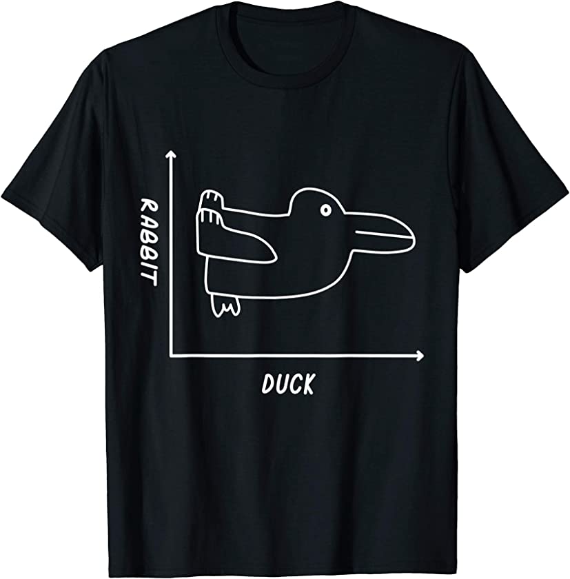 Duck Rabbit Graph Shirt – Fun Math Teacher Easter Tee Shirt T-Shirt