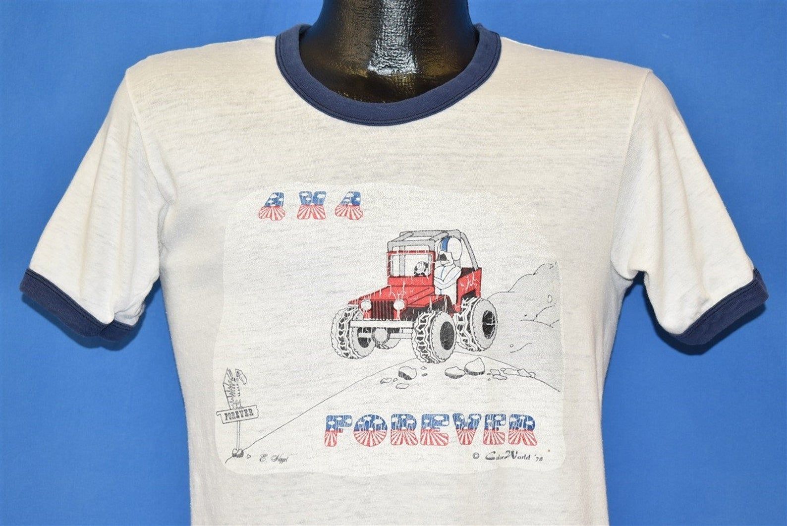 70S 4X4 Forever Dune Buggy Ringer T-Shirt