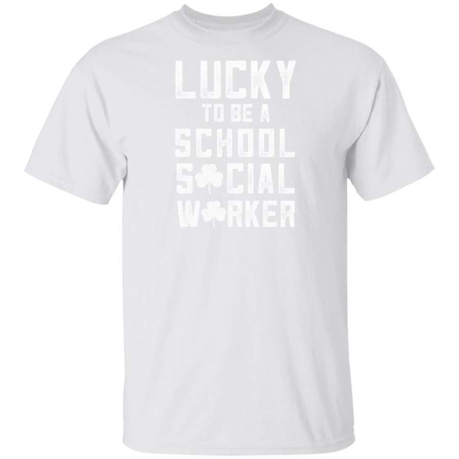 School Social Worker St Patricks Day Shirt Lucky To Be A Social Worker Youth T-Shirt