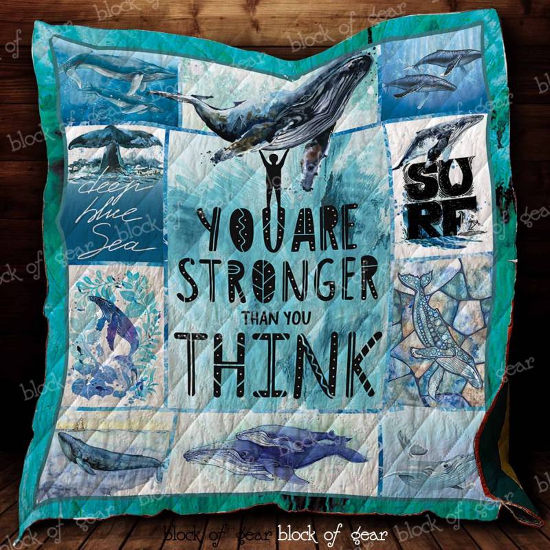 Humpback Whale You Are Stronger Than You Think JH1239 Quilt