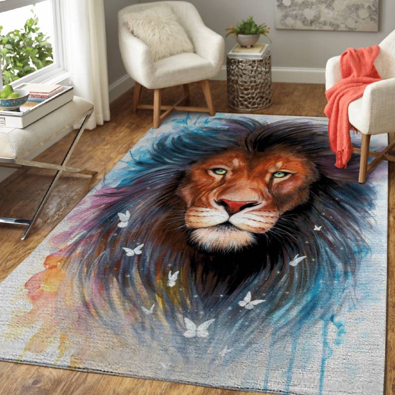 Sacred king – Colorful Animals Area Rug Carpet