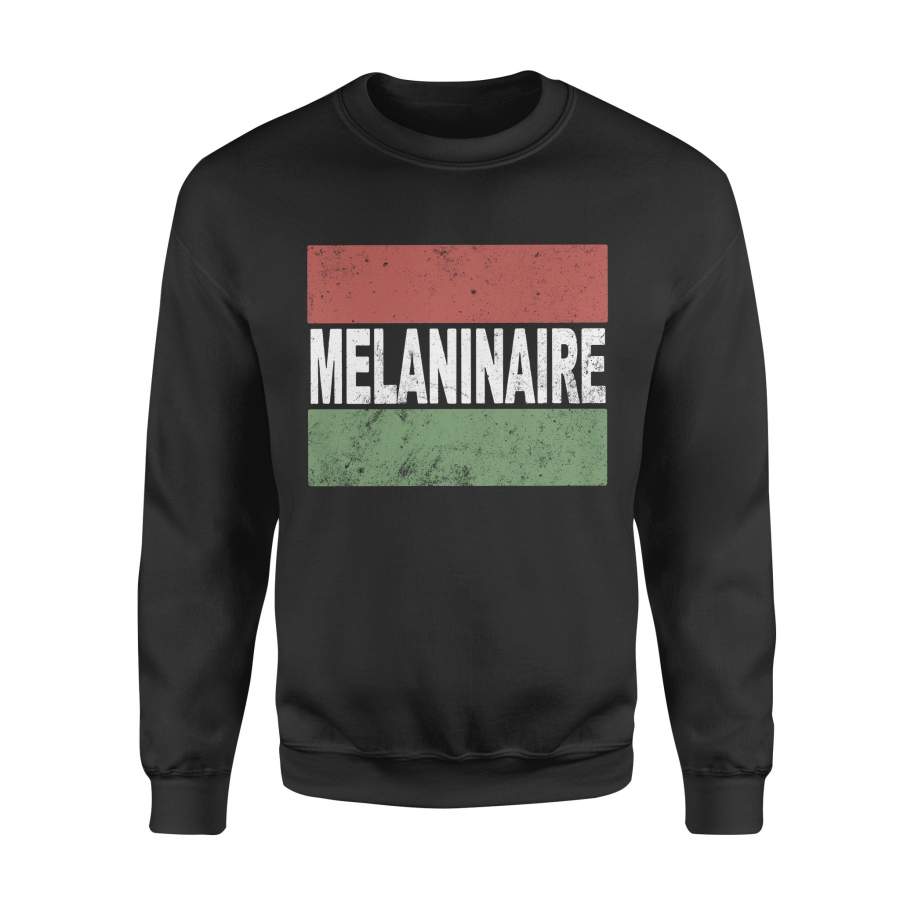 Melaninaire Sweatshirt With Africa Flag Black Lives Matter