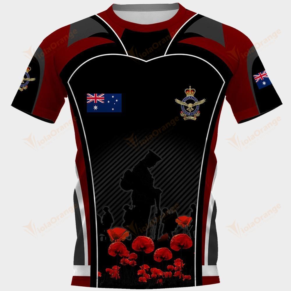 Australia Anzac 3D T-Shirt – Red Puppy Anzac Remembrance Day Lest We Forget TC18012109