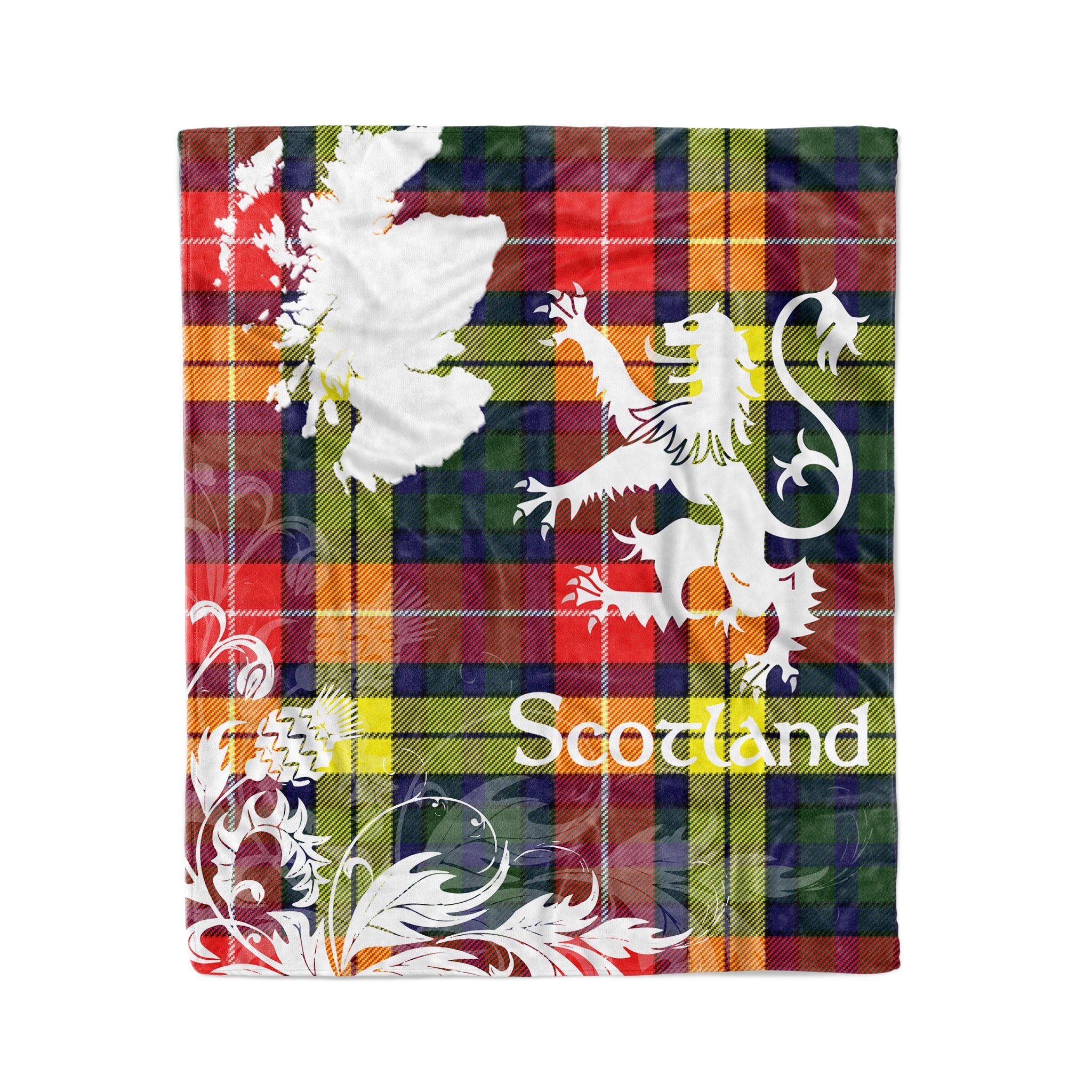 Tartan Plaid Fleece Blanket Tartan Blanket Thistle And Lion Scottish Clan Masterton Bcn Plaid Blanket