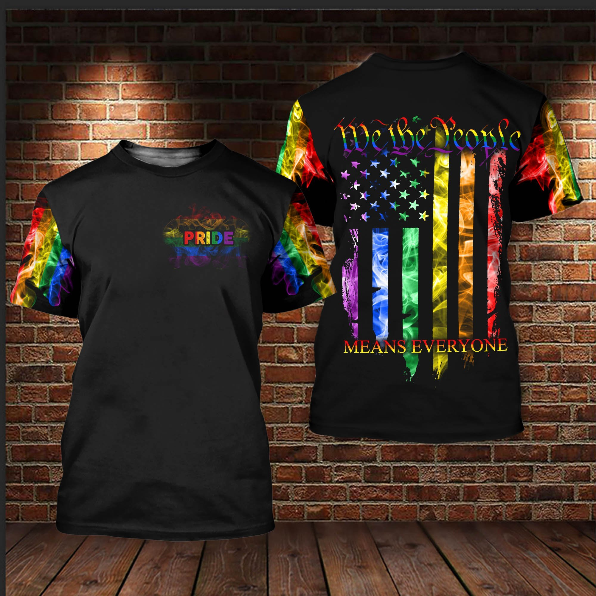 Pride Shirt For Lgbt Community, Lgbt We The People Means Every One 3D All Over Printed