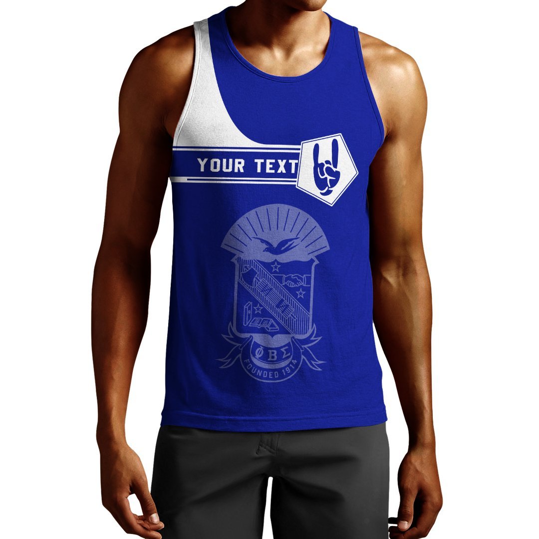 Wonderprint Tank Top Personalized Phi Beta Sigma Tank Top Simple Style