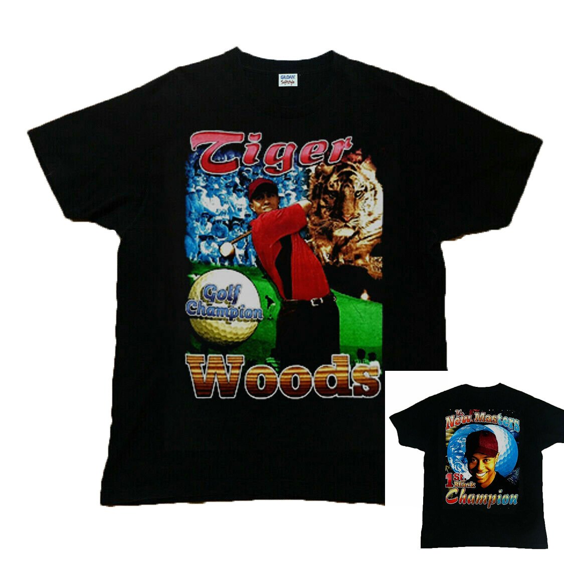 Tiger Woods Vintage T Shirt Rap Tee Gildan Shirt New