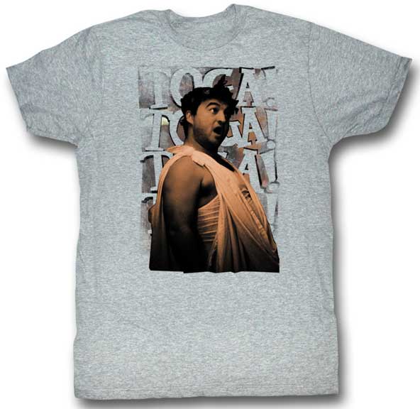 Animal House-Toga Photo-Gray Heather Adult S/S Tshirt