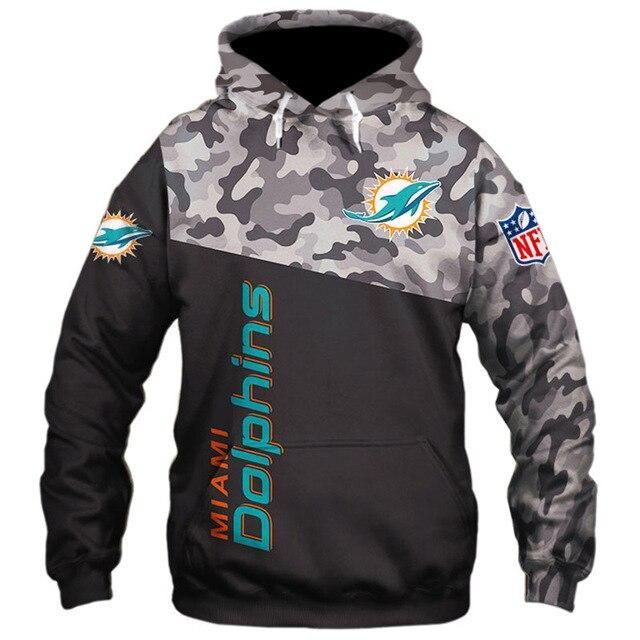 Football Fans Shirt Hoodie Miami Dolphins 3D Hoodie