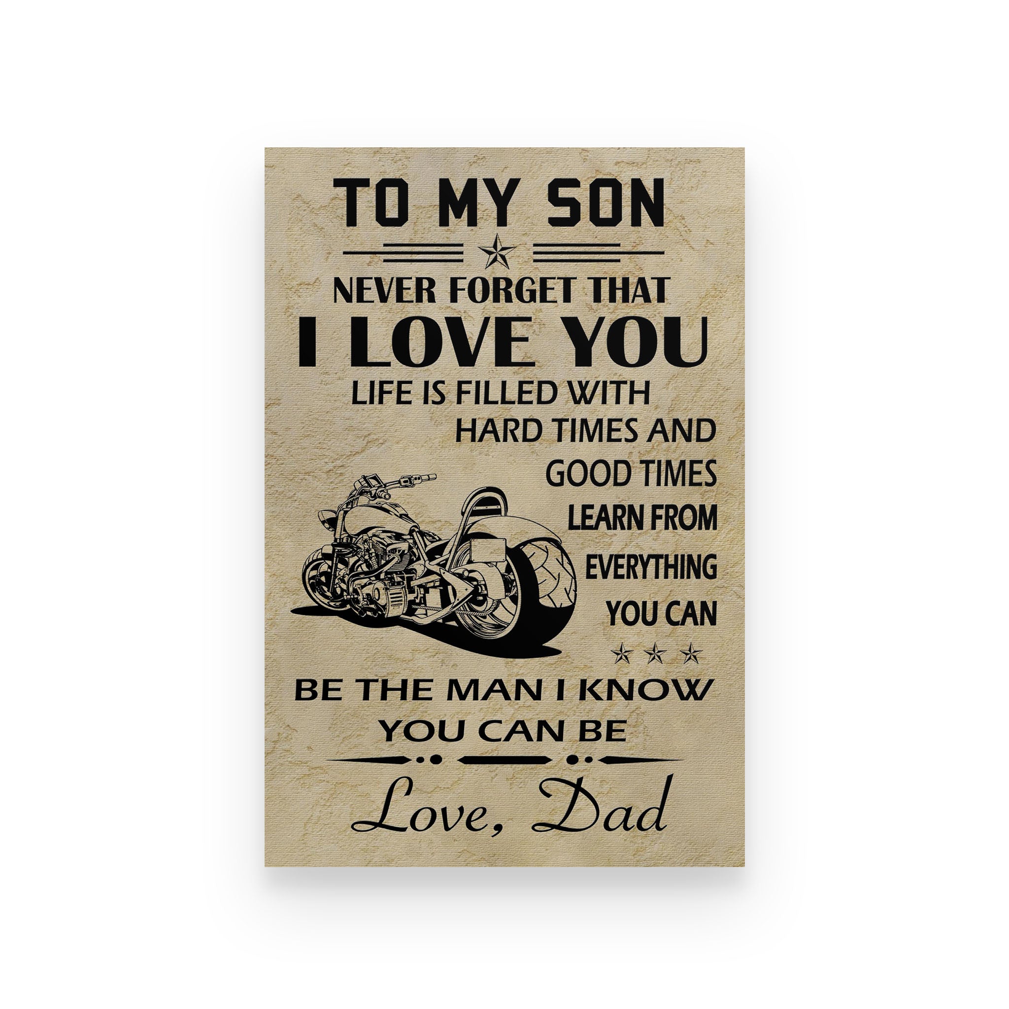 biker poster dad to son never forget that i love you vs2