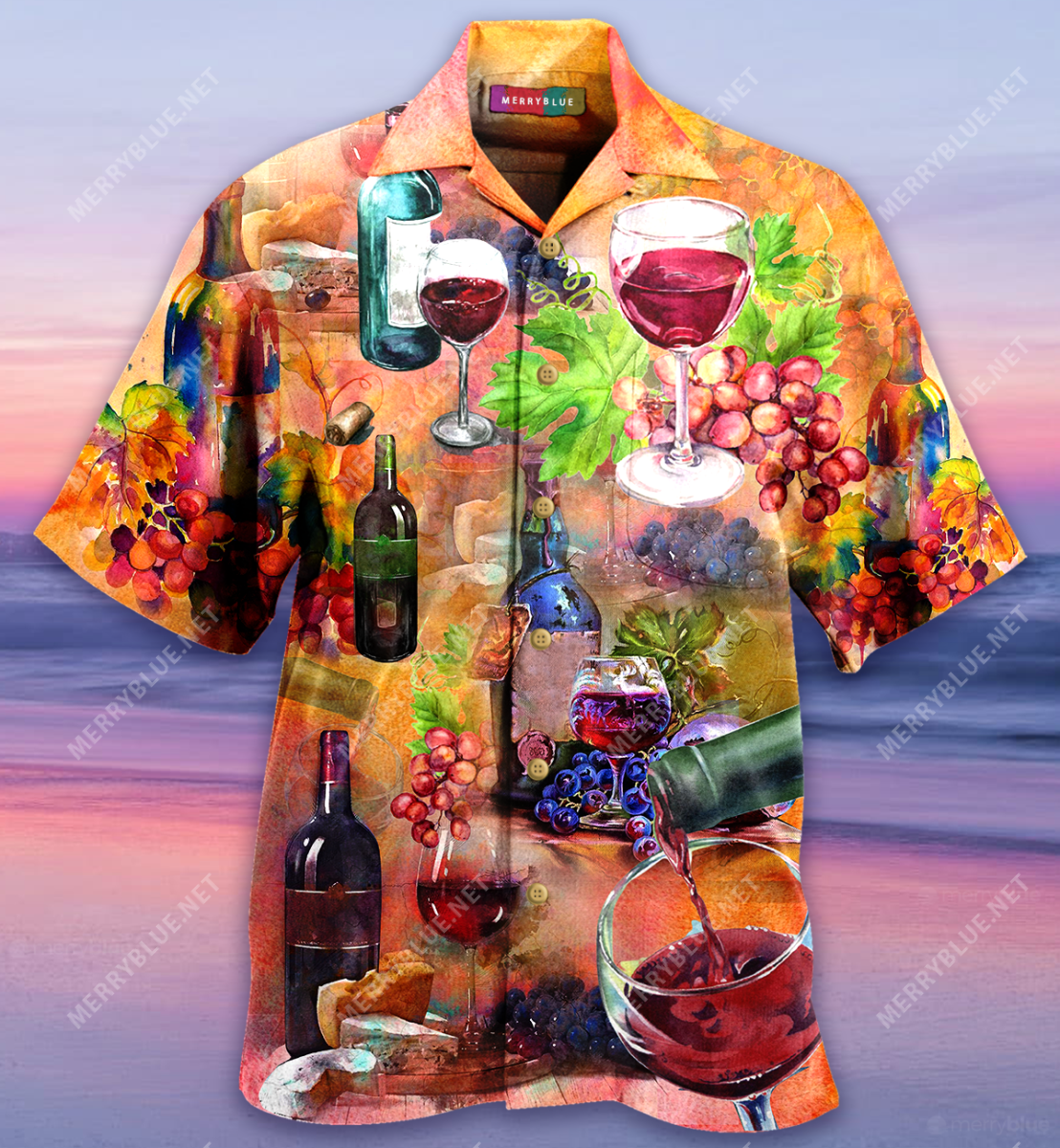 Working From Nine To Wine Unisex Hawaii Shirt Ha88746