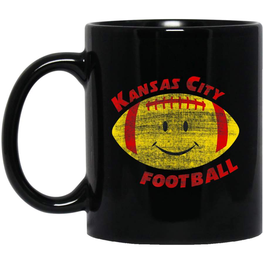 Vintage Football Retro Kansas City Funny Smile Mug