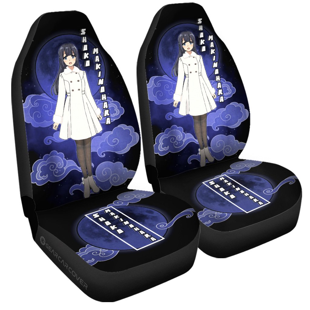 Shouko Makinohara Car Seat Covers Custom Bunny Girl Senpai Anime Car Accessories