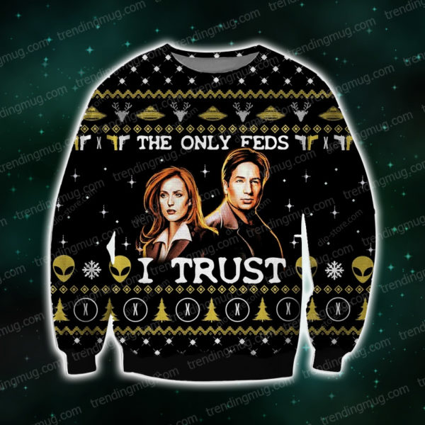 The X Files Knitting Pattern 3D Print Ugly Christmas Sweater