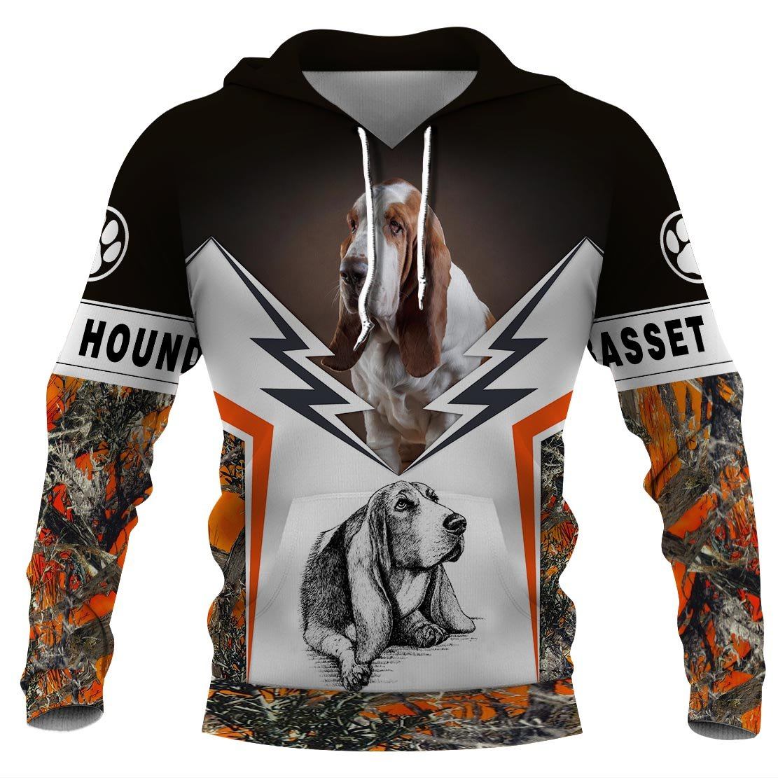 Basset Hound Dog 3D Full Printing Hoodie Limited Edition