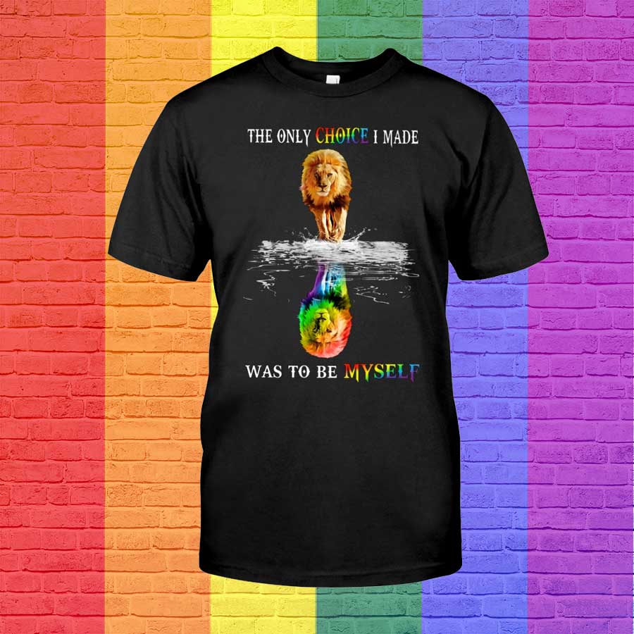 Pride Shirt For Lesbian, Gaymer Tshirt, Only Choice I Made Was To Be Myself