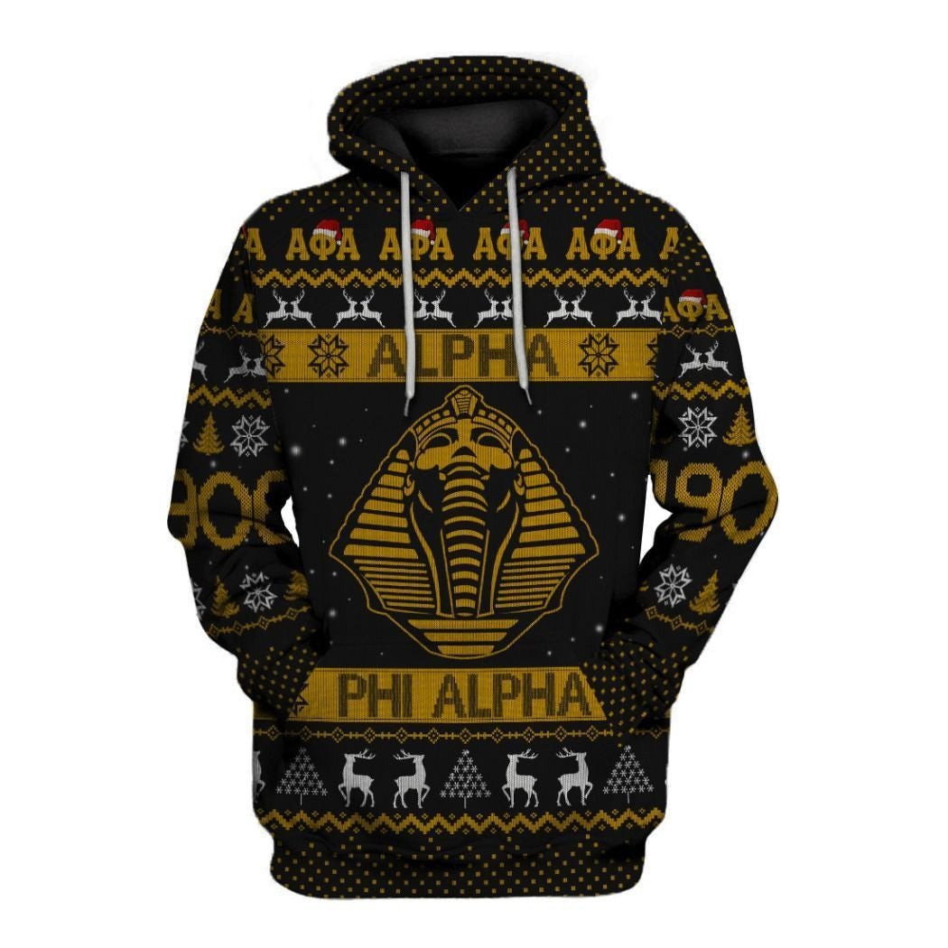 Fraternity Hoodie – Merry Christmas Alpha Phi Alpha 1906 Frat Hoodie