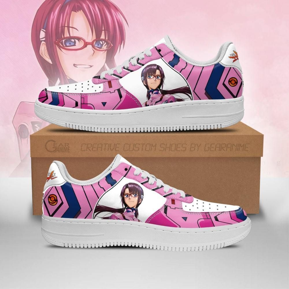 Mari Illustrious Makinami Neon Genesis Evangelion Air Force Shoes Sneakers Custom Anime