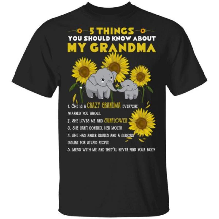 5 Things You Should Know About My Grandma Elephant Shirts