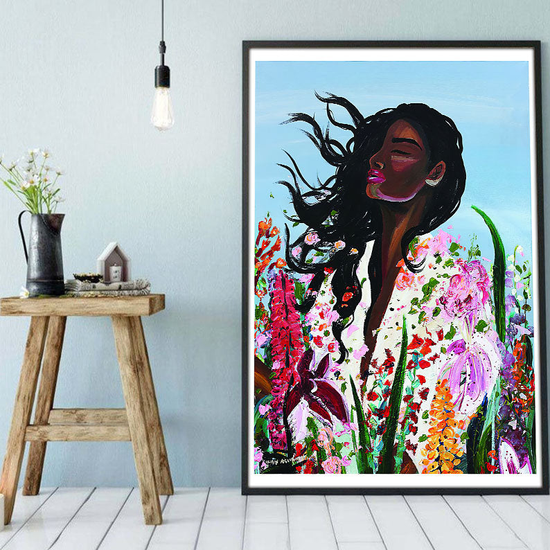 West Africa Custom Canvas Prints Modern Black Lives Matter Poster Print Black Girl Black King Delightful Wall Art For Living Room