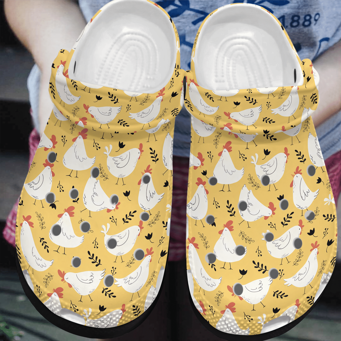 Chicken Personalized Clog, Custom Name, Text, Color, Number Fashion Style For Women, Men, Kid, Print 3D Little Hens