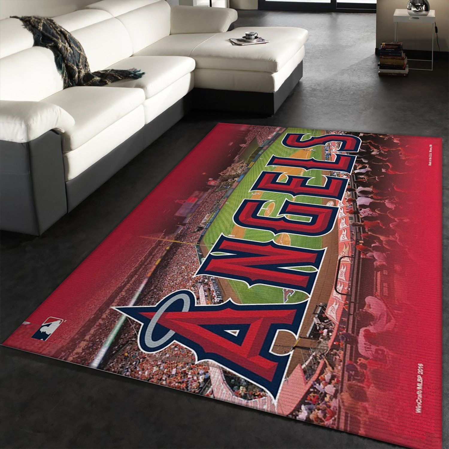 Los Angeles Angels Wincraft Rug All Over Print Logo Custom Area Rug Carpet Full Sizes Home Living Rug Carpet Decor