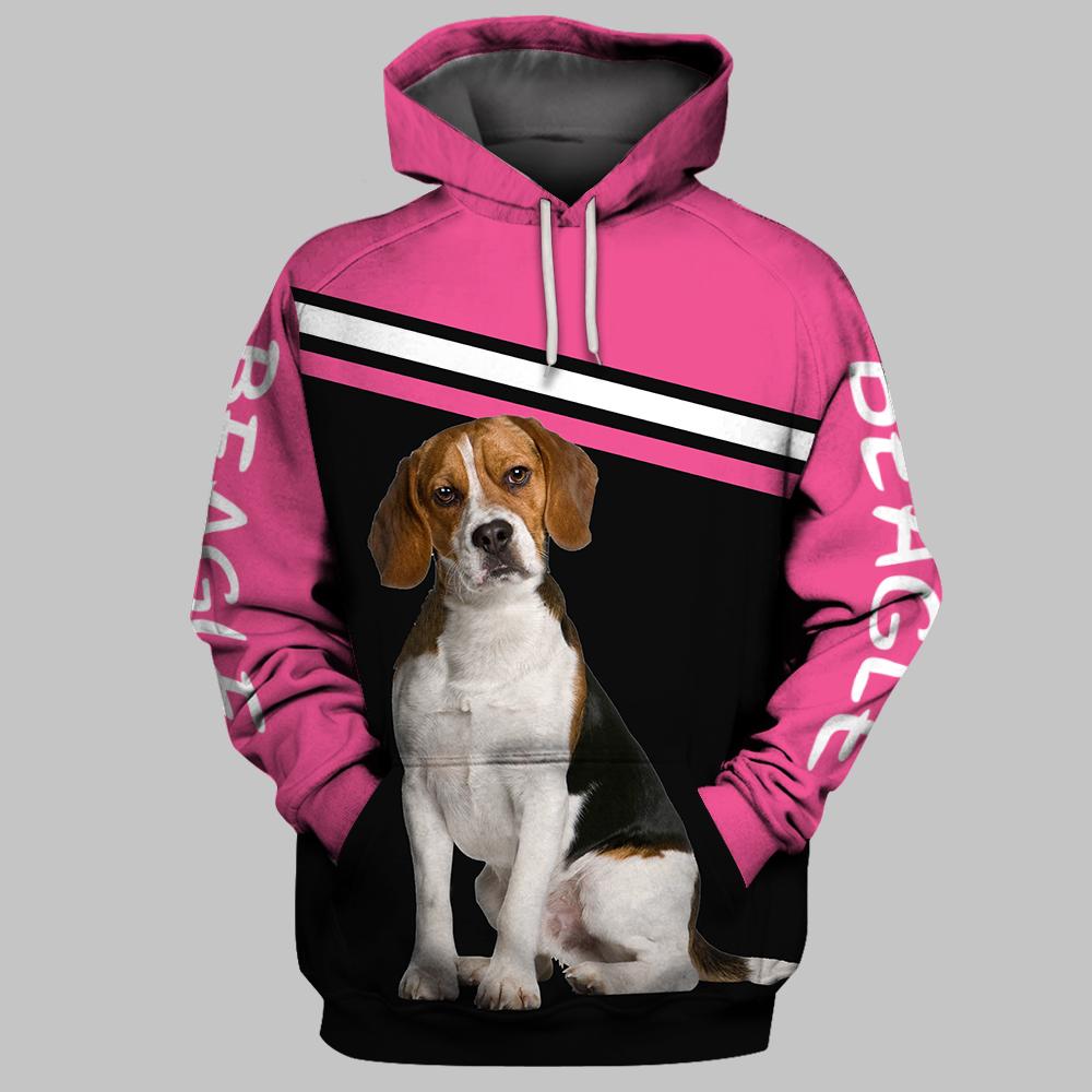 Beagle Alone Together 3D Full Printing Hoodie And Polo Shirt