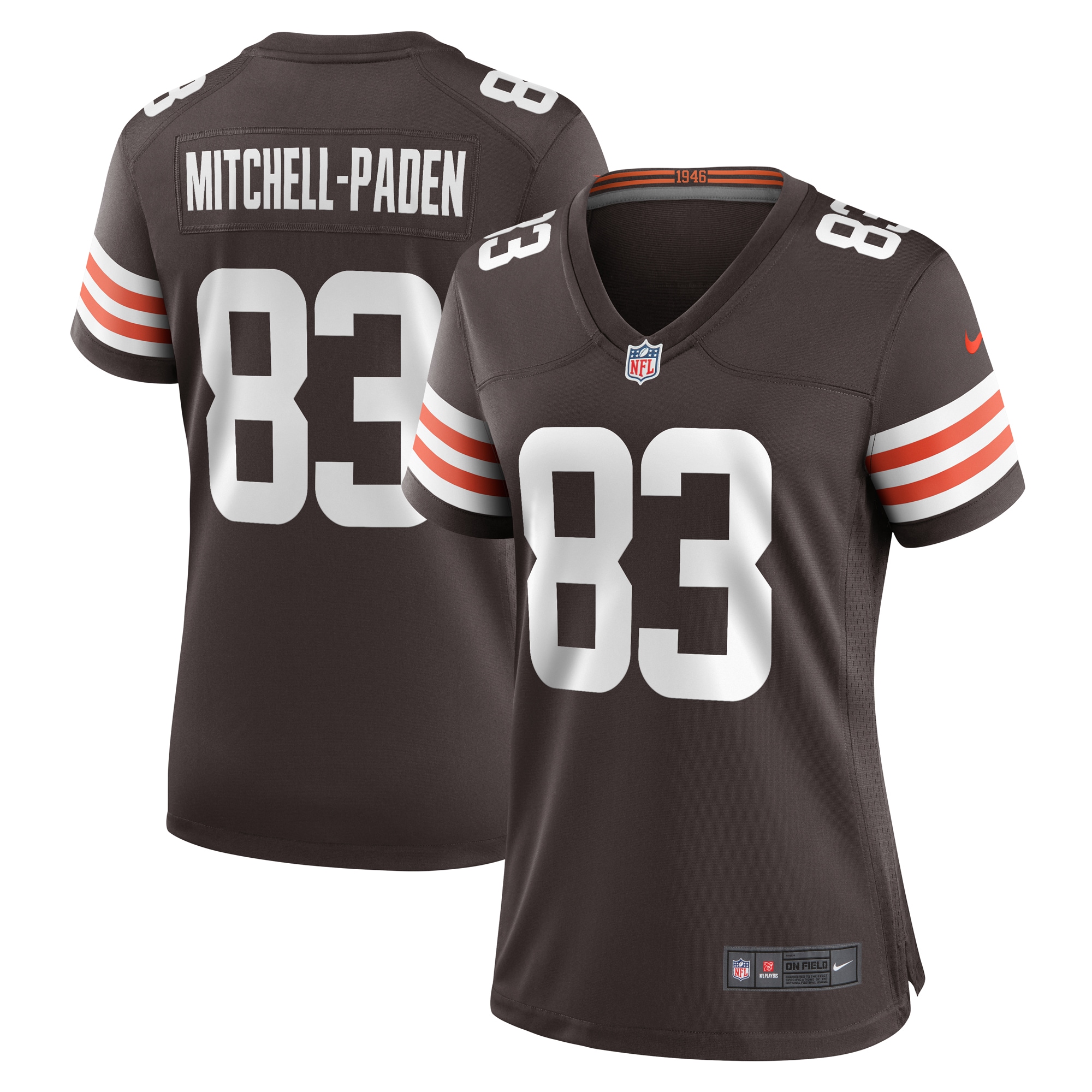 Women’s Cleveland Browns Zaire Mitchell-Paden  Brown Team Game Jersey