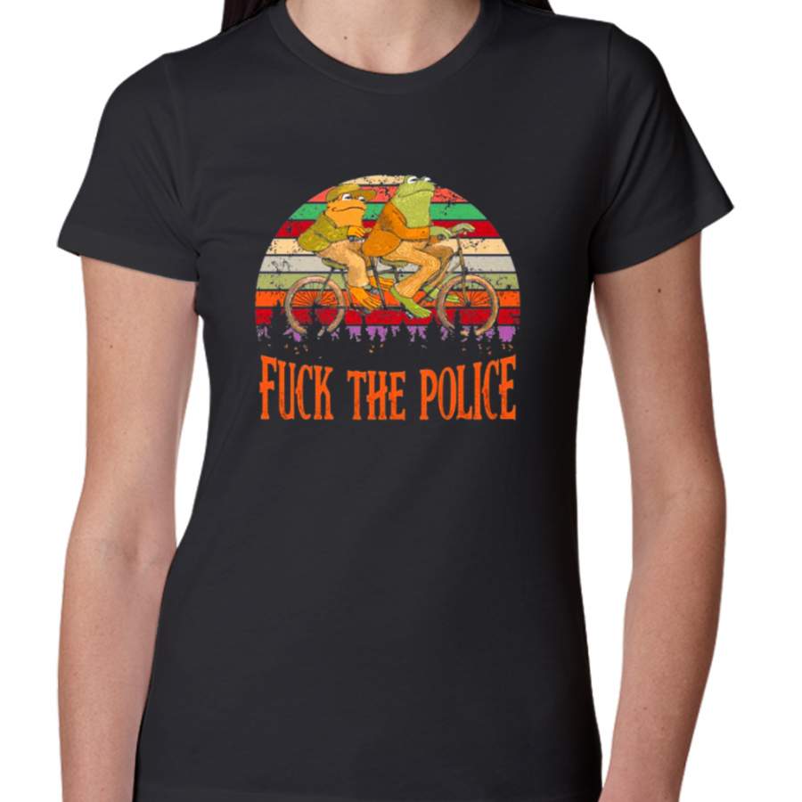 Vintage Fuck The Police Frog And Toad T-shirt Women’s T-Shirts