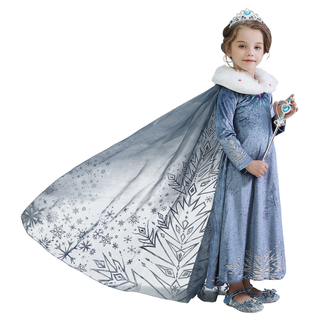 2021 Snow White Princess Dress Girls Halloween Costume Girls Party Cosplay Costume 4-10T Kids Dresses for Girls Birthday Dress alx