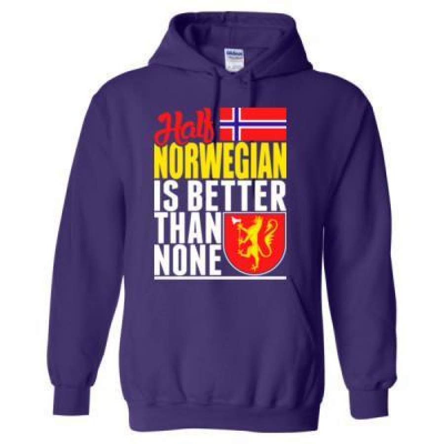 AGR Half Norwegian Is Better Than None – Heavy Blend™ Hooded Sweatshirt