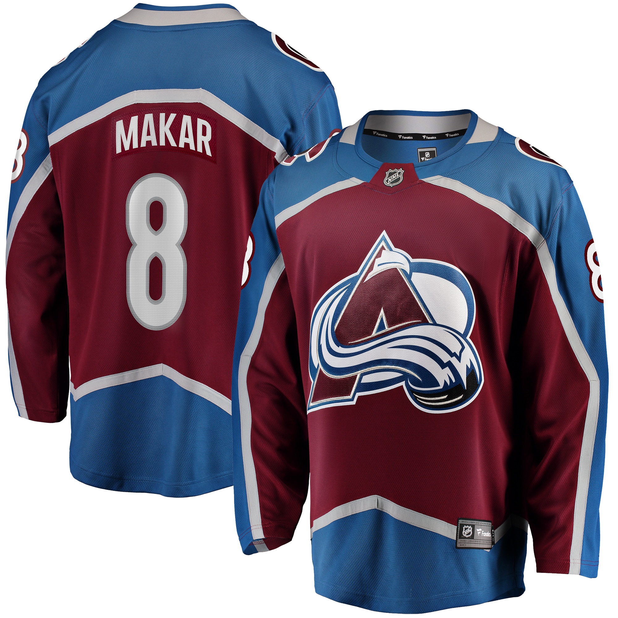 Cale Makar Colorado Avalanche Branded Home Breakaway Player Jersey – Maroon