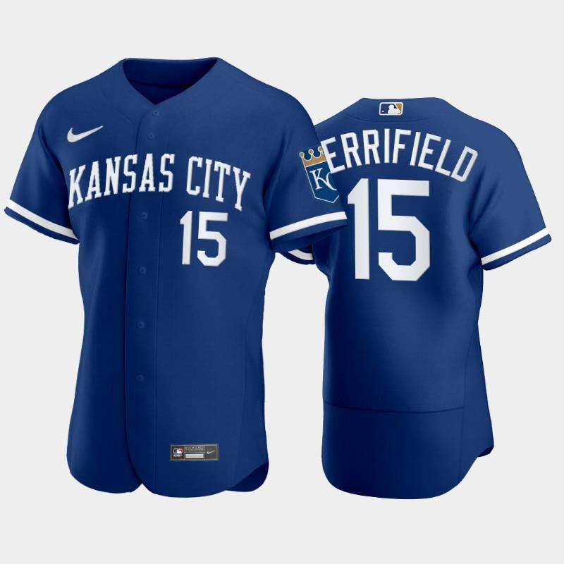 Whit Merrifield 15 Kansas City Royals 2022-23 Blue Men’s Jersey