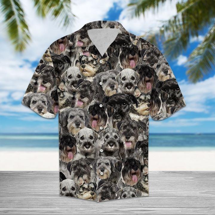 Schnauzer Hawaii Shirt For Men Women Adult Ha17150