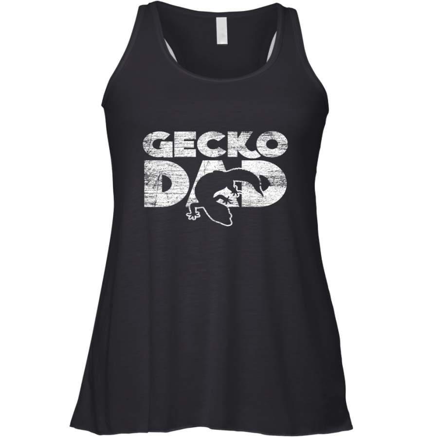 Vintage Gecko Dad  Animal Daddy Fathers Day Gecko Women’s Racerback Tank